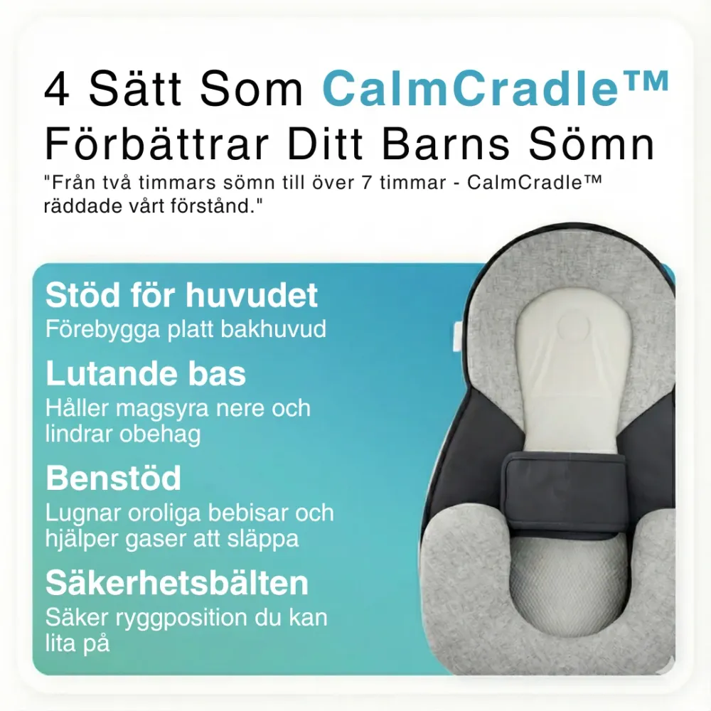 Hög Precision CalmCradle™ | För reflux, kolik & bättre sömn