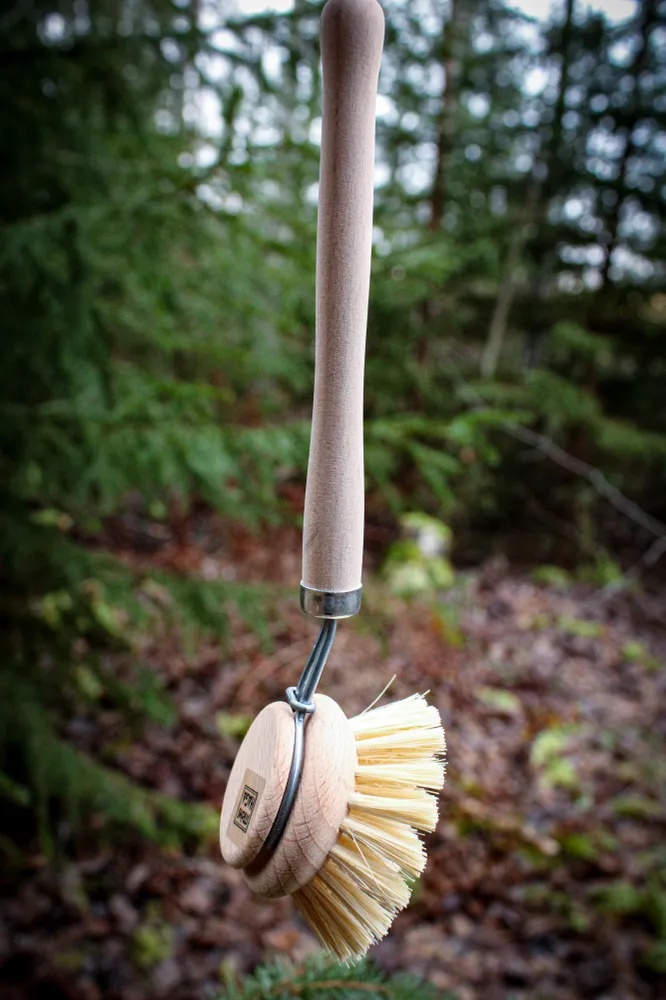 Hög Precision Diskborste i trä med fiberborst