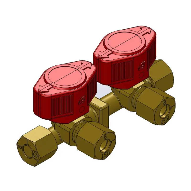 Precision Dubbelventil 8mm gasolrör