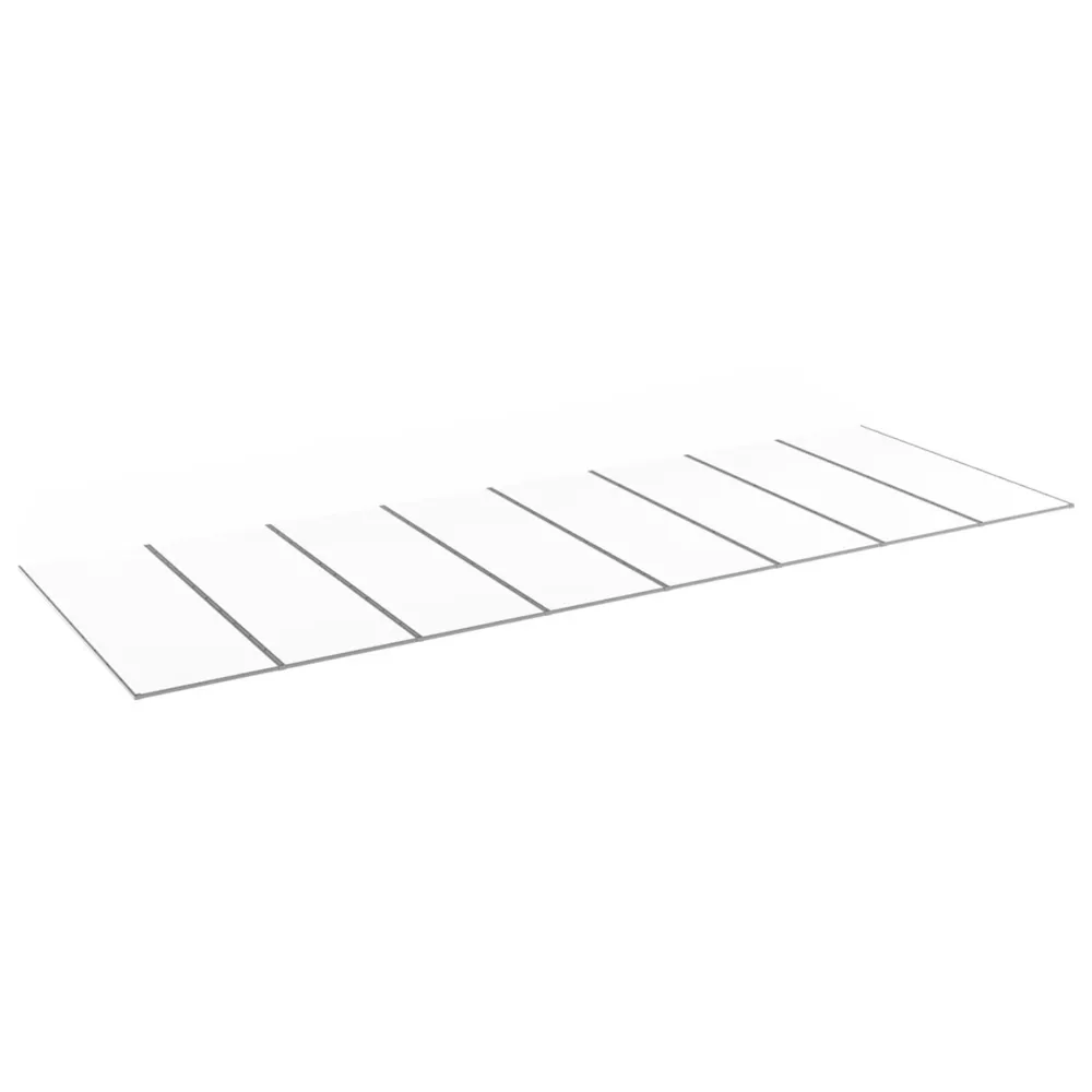 Precision Kanalplasttak Aluwhite Taksats 10 mm