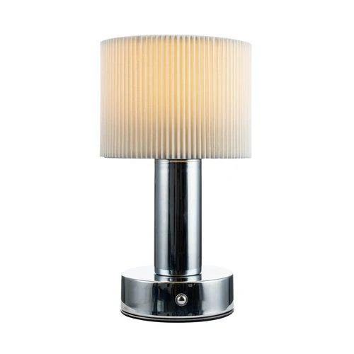 Hög Precision Tiara bordslampa Laddbar krom