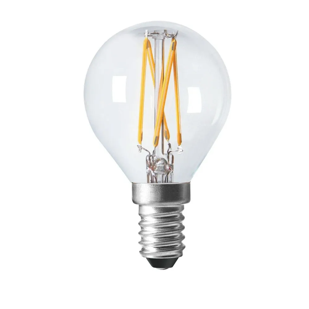 Premium Quality Shine LED Filament Klot Clear E14