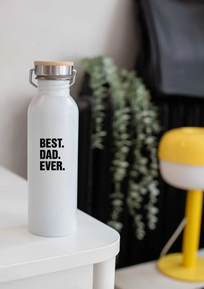 Professionell Kvalitet BEST DAD EVER Thermos Bottle Black