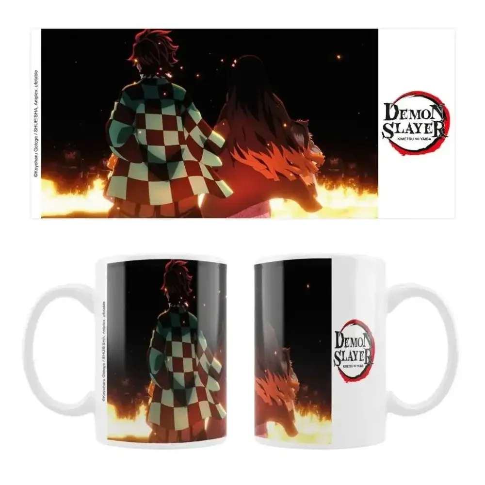 Professionell Kvalitet Demon Slayer Tanjiro & Nezuko Mug