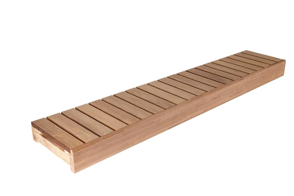 Rak lavbänk Thermory 140 mm framkant