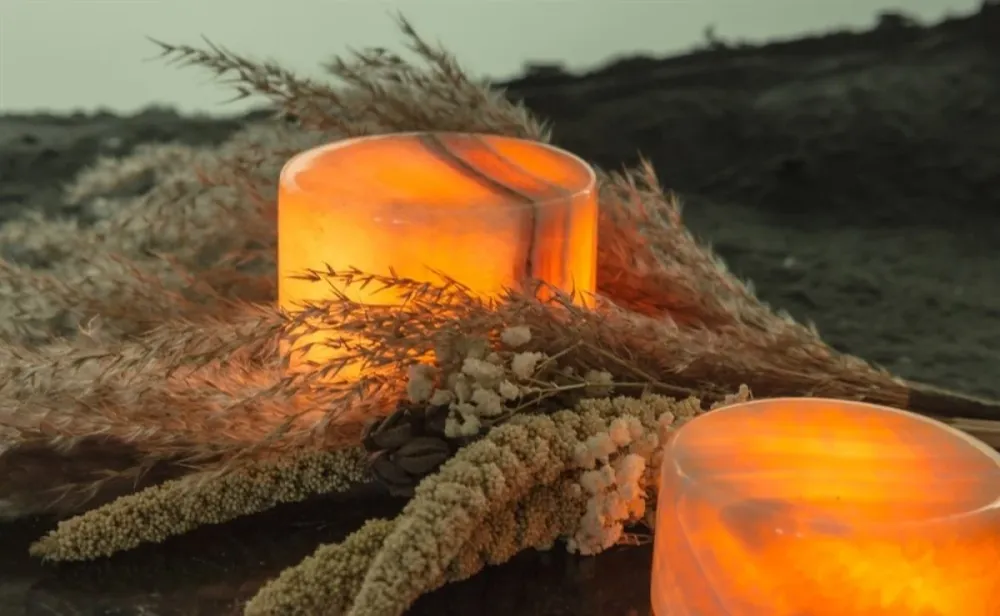 Regelletare Marble ljuslykta L