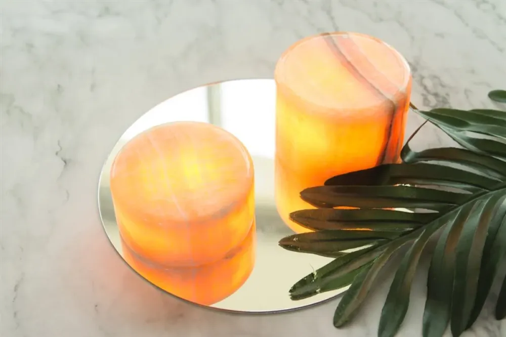 Regelletare Marble ljuslykta L