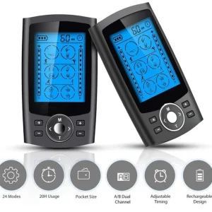 Regelletare TENS massageapparat Black