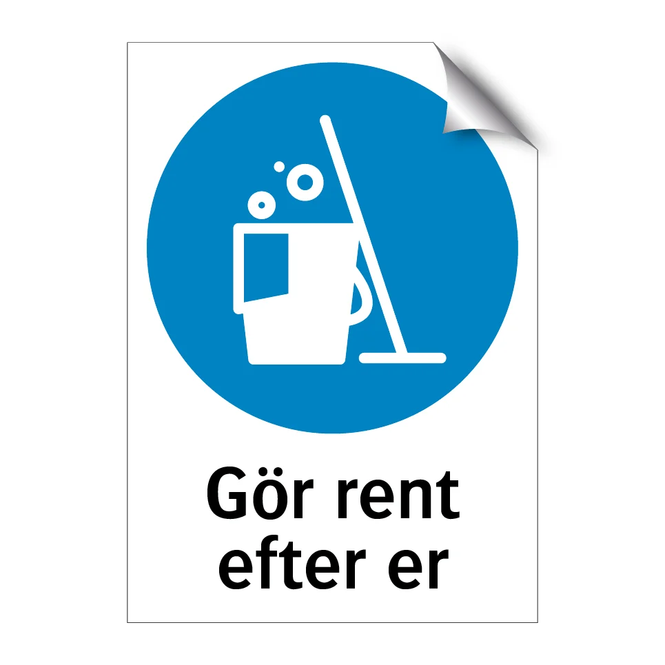 Gör rent efter er Vibration Reduction 148x210mm