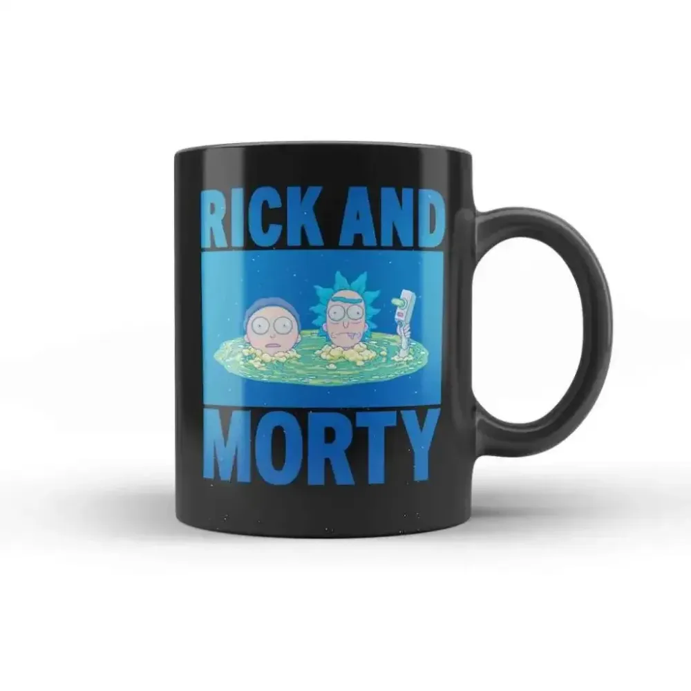 Rick and Morty Portal Mug med Huvuden