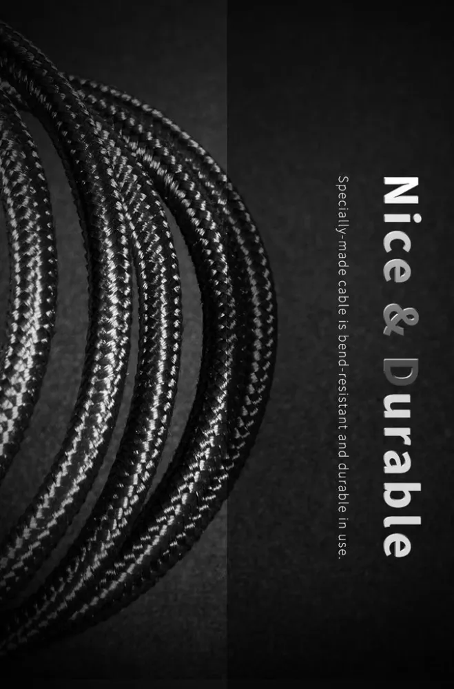 ROCK Hi-Tensile USB TYPE-C kabel 1m Black