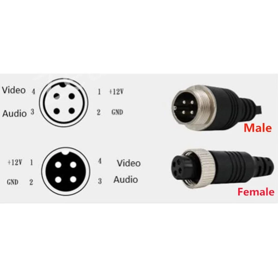 Safety Rated 4 benet han til han luftfarts video forlænger kabel til lastbil