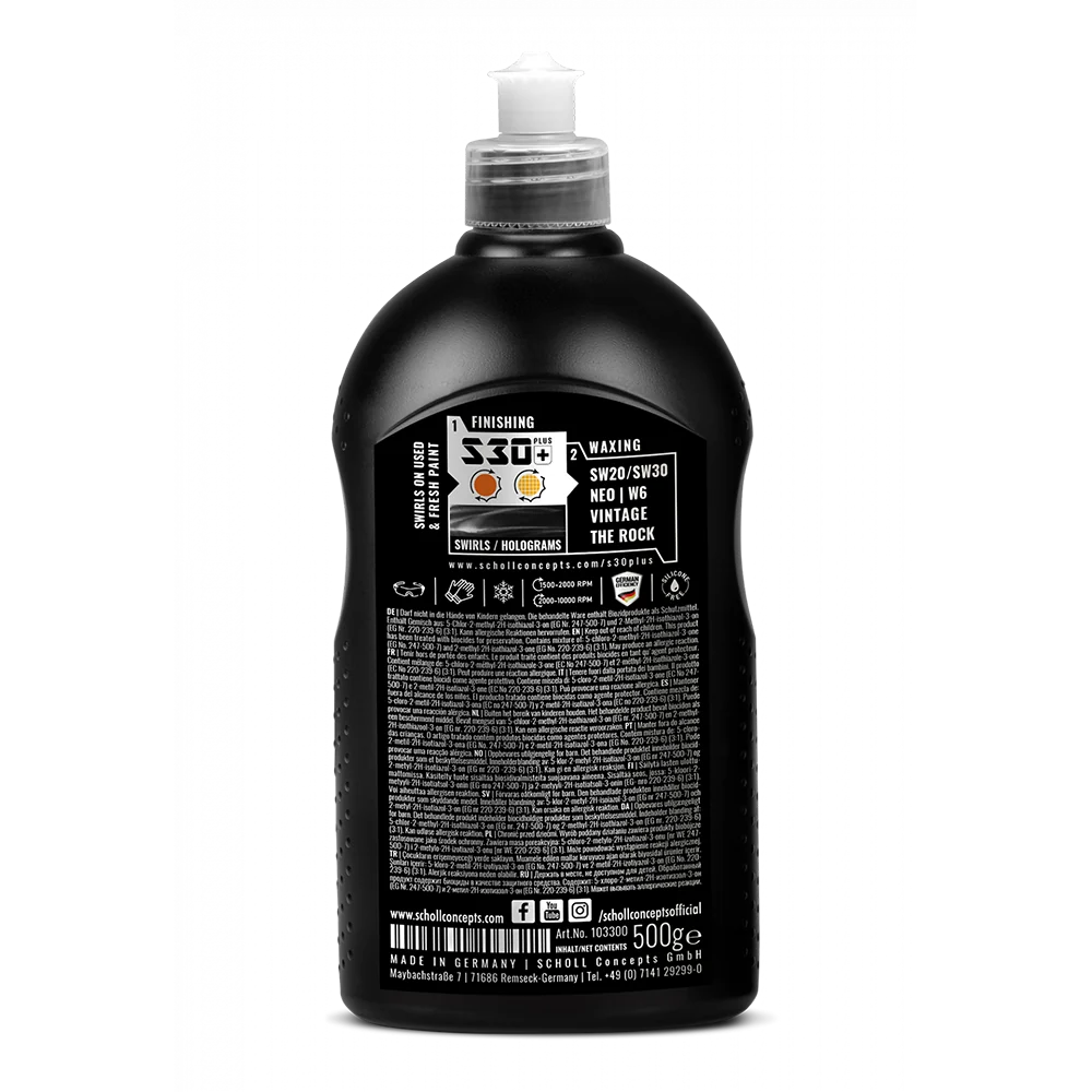 Scholl Concepts S30+ Prima Swirl Remover, 500g