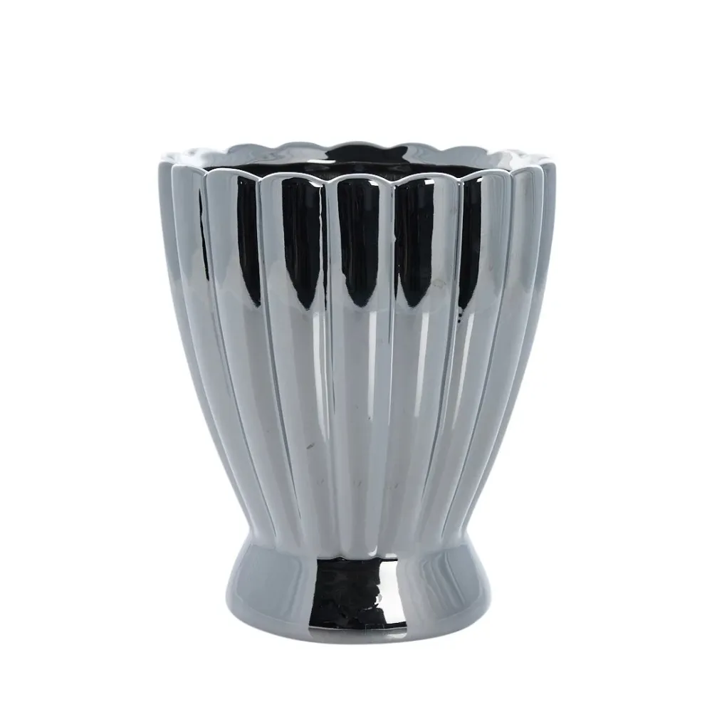 Shenella kruka H20 Ø17 cm. quicksilver