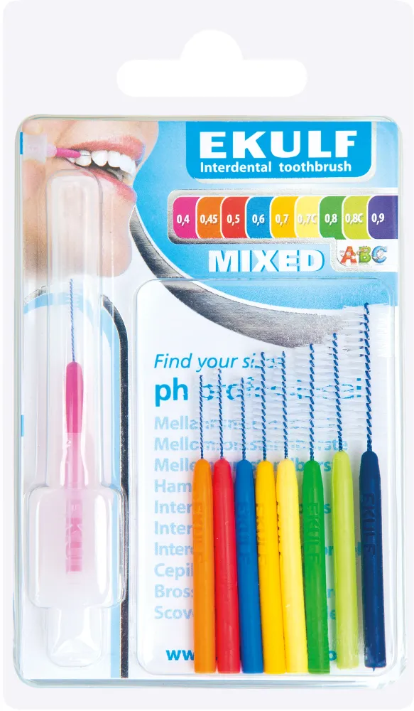 Säkerhetsgodkänd Ph Professional Mellanrumstandborste Mixed