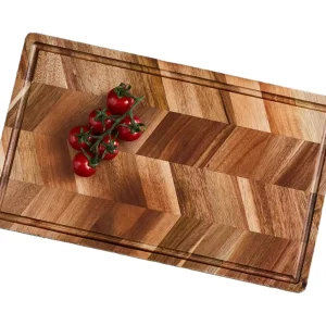 Skärbrädor FunNordic Laguiole Hâws Skärbräda 40x24x1,9 cm Akaciaträ Fiskbensmönster