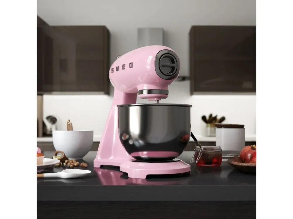 Smeg Hushållsassistent SMF03PKEU, pastellrosa