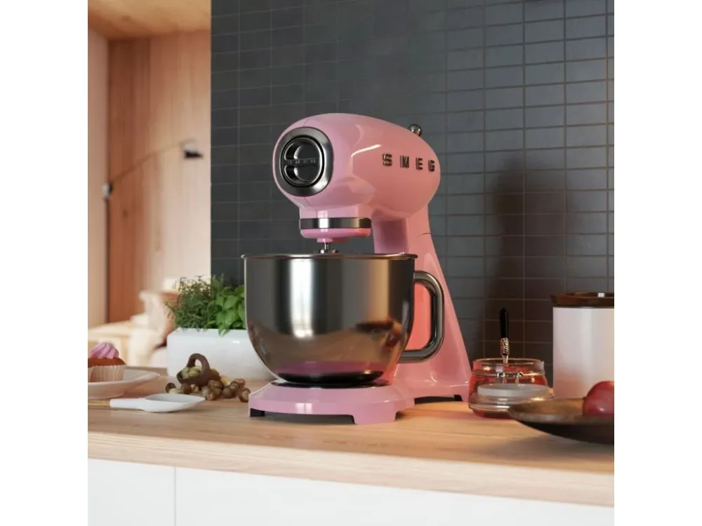 Smeg Hushållsassistent SMF03PKEU, pastellrosa