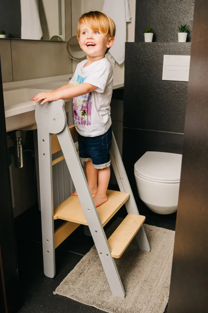 Space Saving Kitchen Step Stool | Lifetime Warranty Blue
