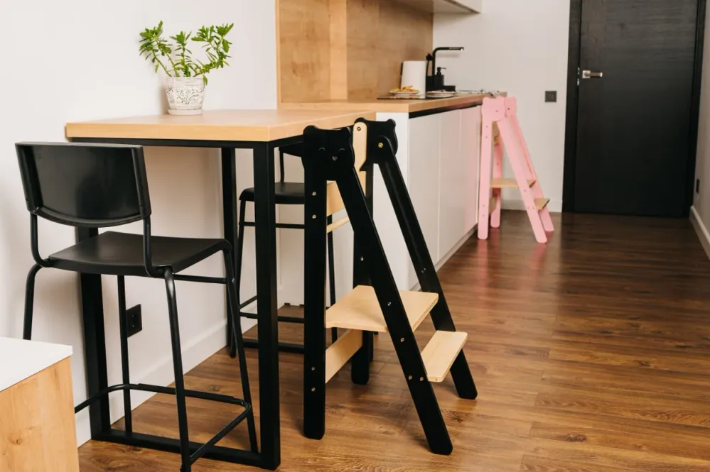 Space Saving Kitchen Step Stool | Lifetime Warranty Blue