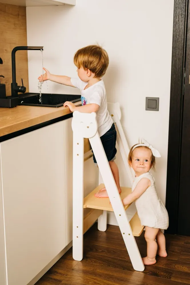 Space Saving Kitchen Step Stool | Lifetime Warranty Blue