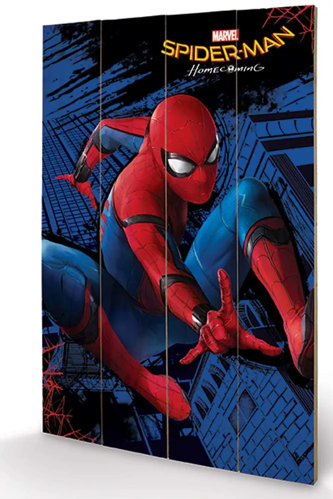 Spider-Man Homecoming Trätryck | Lifetime Warranty