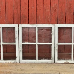 Spröjsade fönsterbågar 3st 59,5x53