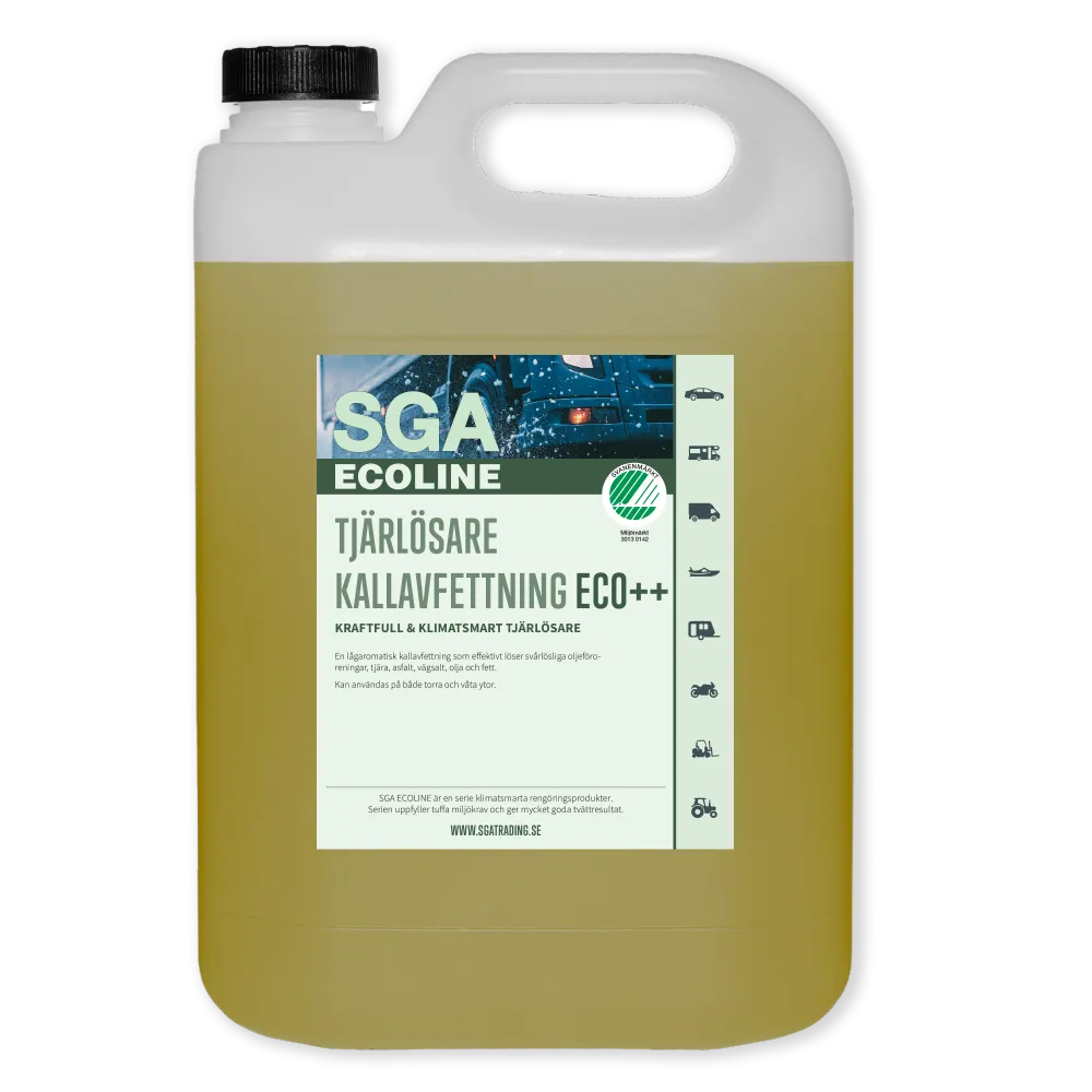 Svanenmärkt Kallavfettning SGA ECOLINE Tjärlösare Kallavfettning ECO++, 5 Liter