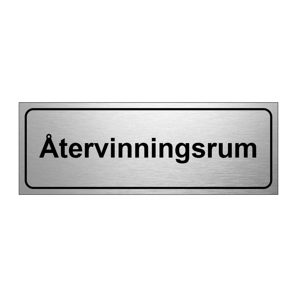 Återvinningsrum 225x80mm