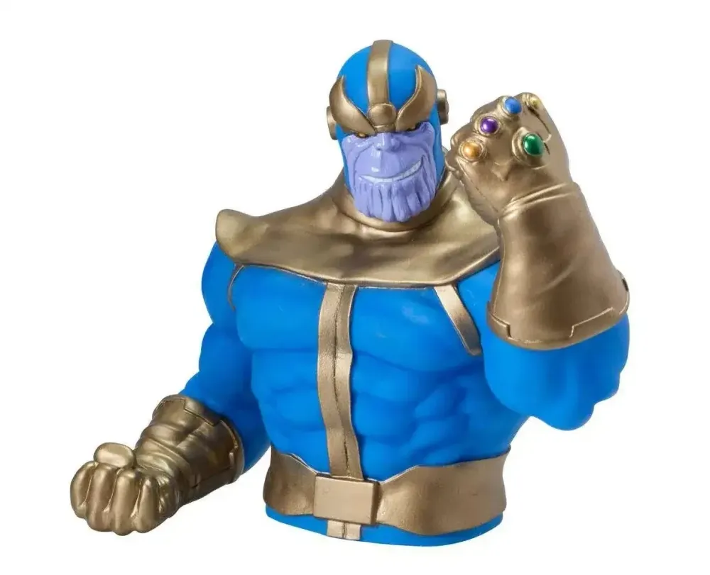 Thanos PVC Bust Bank Brushed Nickel