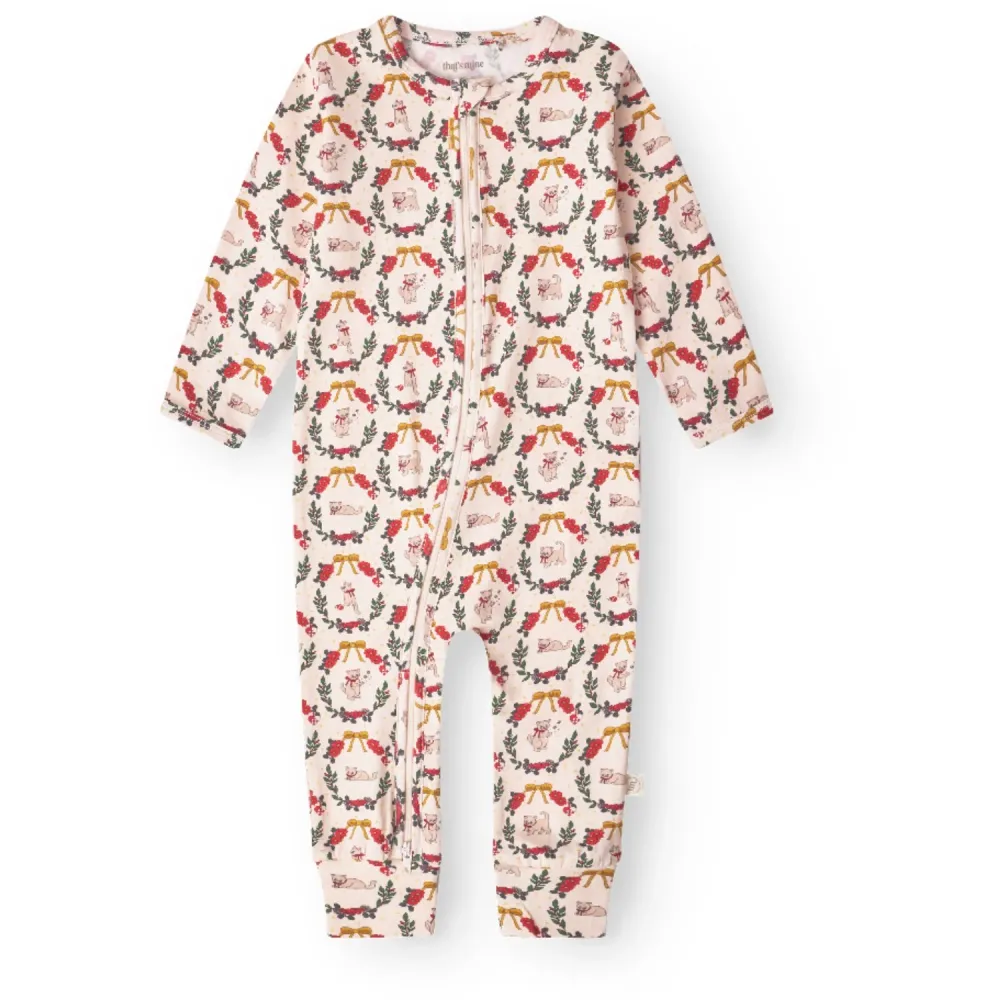 That's Mine Christmas Wreath Elliotte Onesie
