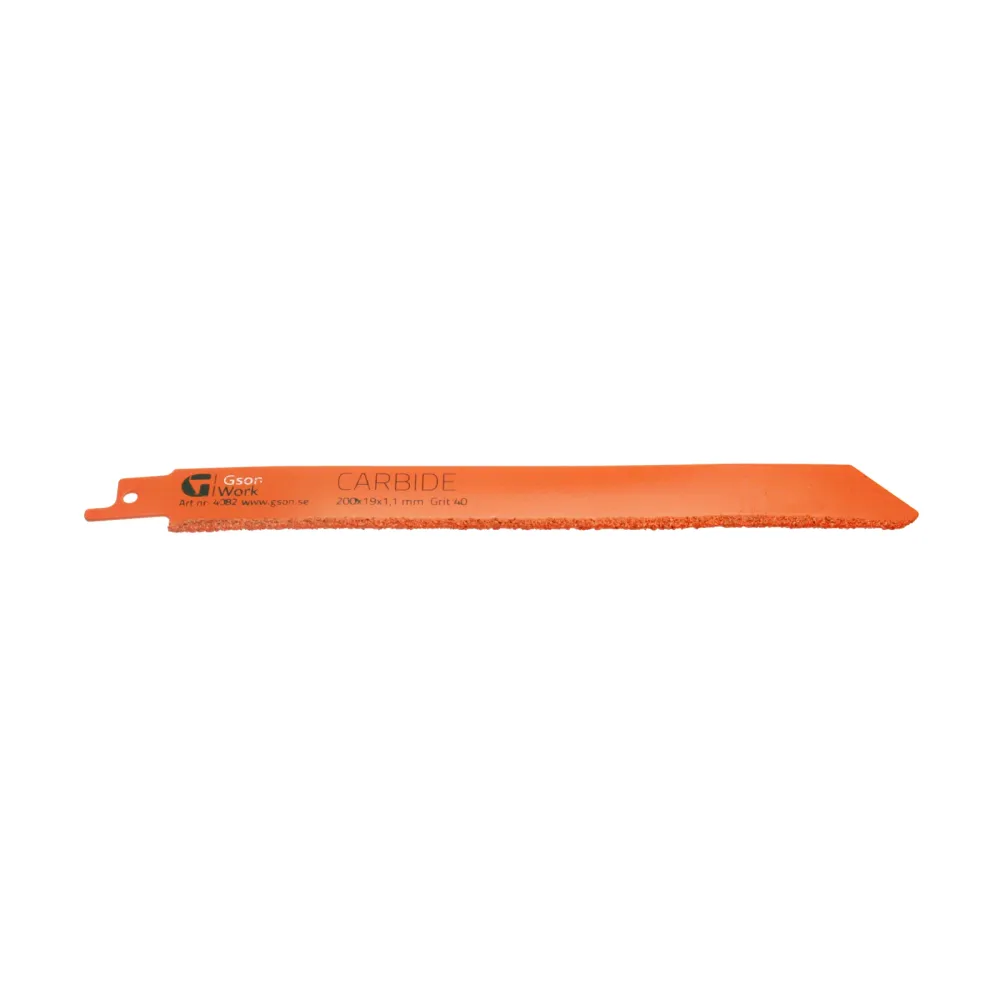 Tigerblade Carbide 200 x 19 x 1,1 mm , Grit 40