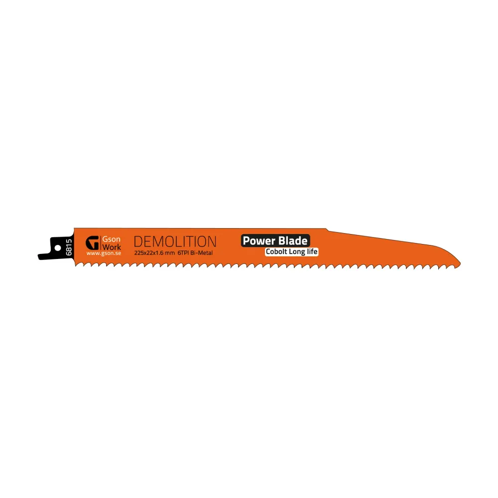 Tigerblade Demolition 225 x 22 x 1,6 mm, 6 TPI 5 st
