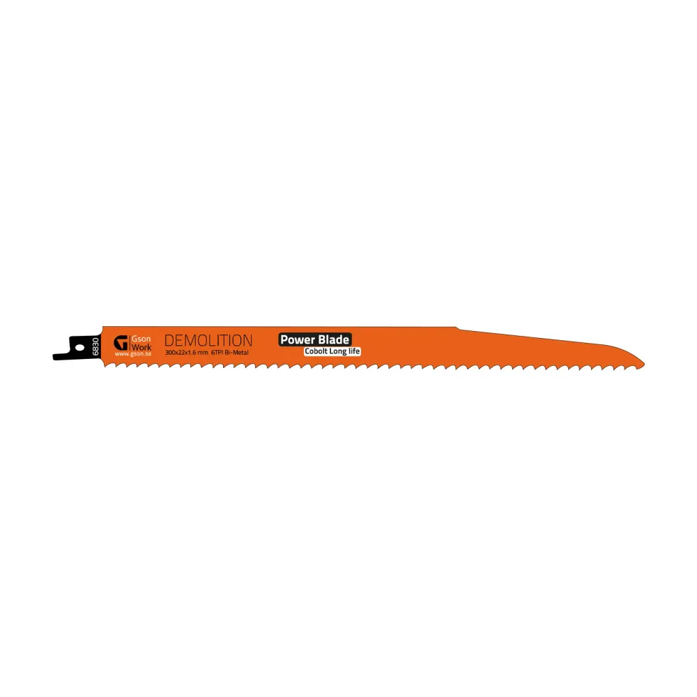 Tigerblade Demolition 300 x 22 x 1,6 mm, 6 TPI 10 st
