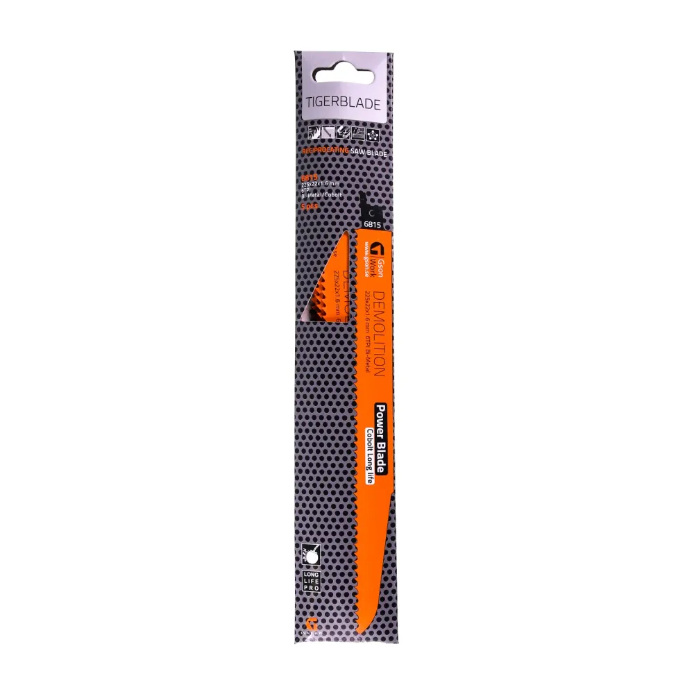 Tigerblade Demolition 300 x 22 x 1,6 mm, 6 TPI 5 st