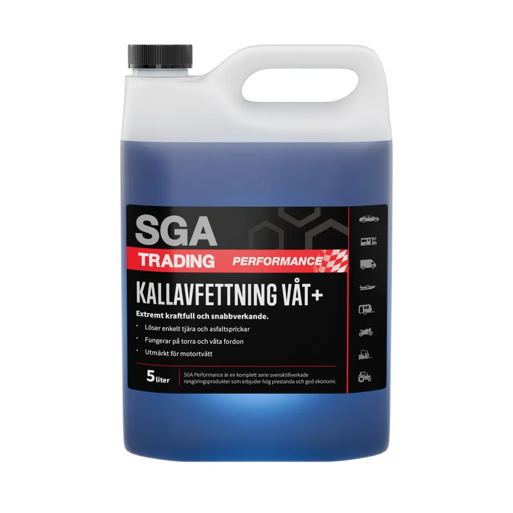 Tjärlösare SGA PERFORMANCE Kallavfettning VÅT+, 5 liter