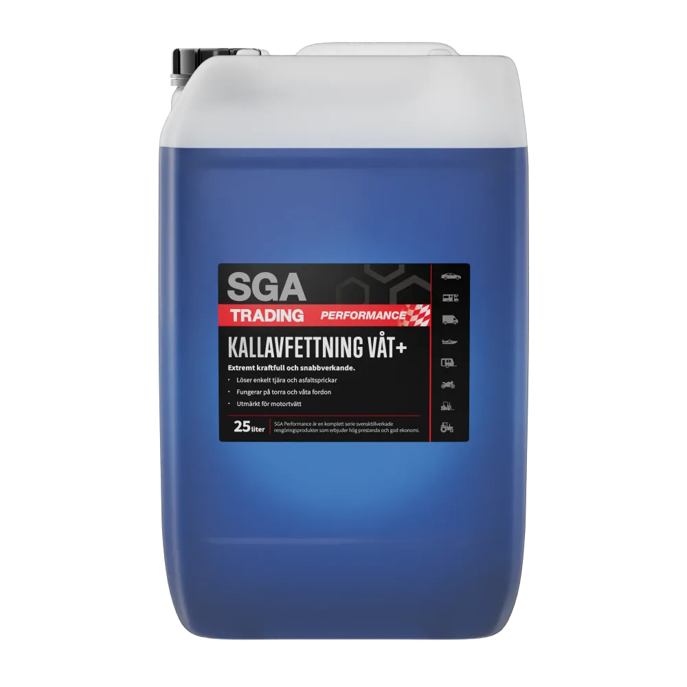 Tjärlösare SGA PERFORMANCE Kallavfettning VÅT + 25 liter