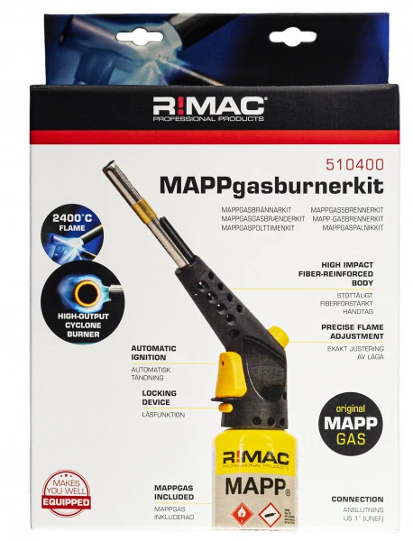 Trådlös R!MAC MAPP-gasbrännarkit