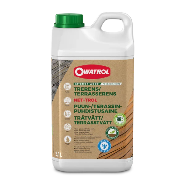 Trärengöring Owatrol Net-trol Terrassrengöring, 2,5 liter