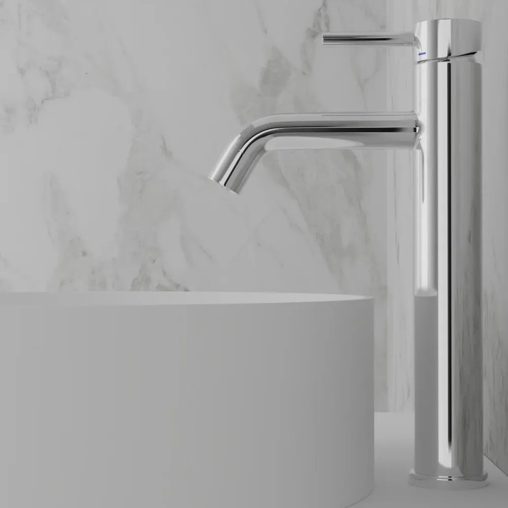 Tvättställsblandare Scandtap Alloy Wave Hög Svart