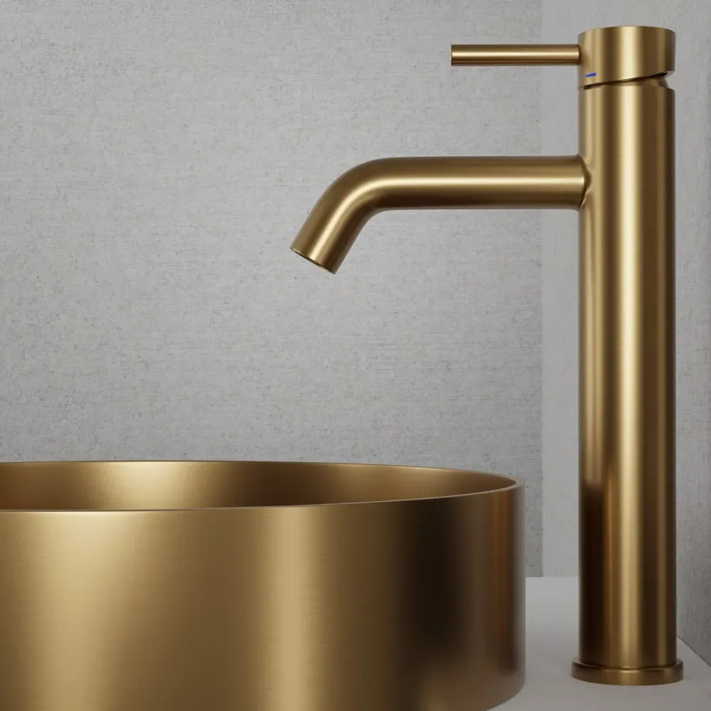 Tvättställsblandare Scandtap Alloy Wave Hög Svart