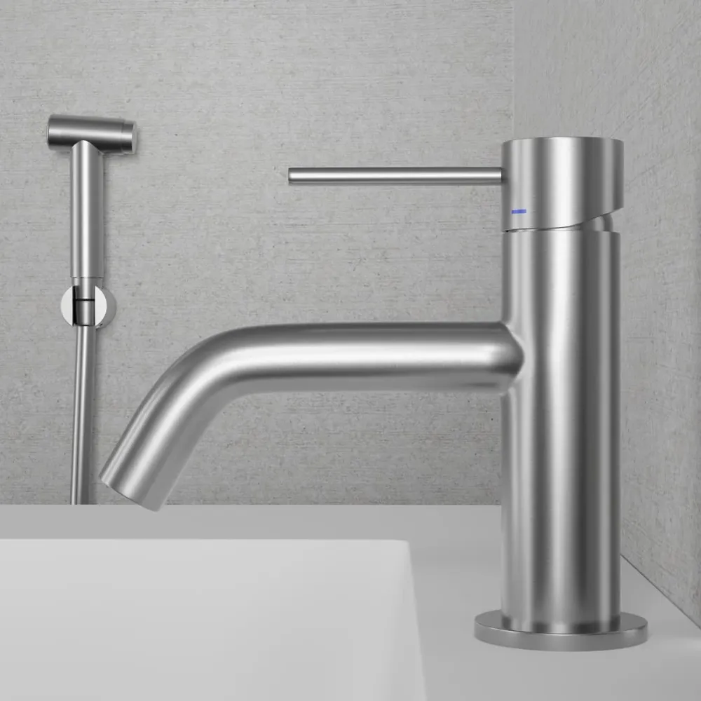 Tvättställsblandare Scandtap Metall Voyage B Med Bidédusch Svart