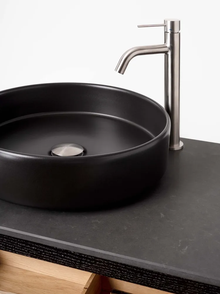 Tvättställsblandare Scandtap Stainless Voyage Hög Svart