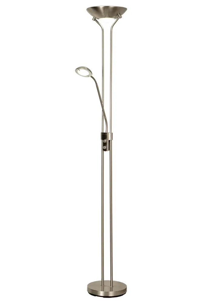 Underbar Uplight Led Golvlampa Svart