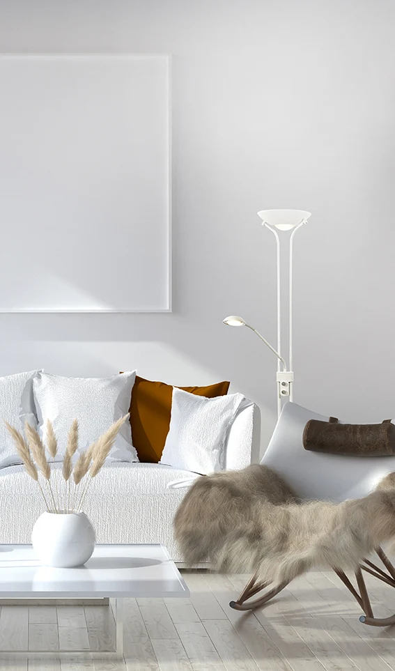 Underbar Uplight Led Golvlampa Svart