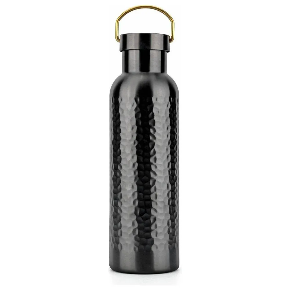 Vargen & Thor, Snörök termosflaska 750 ml midnight + mässing