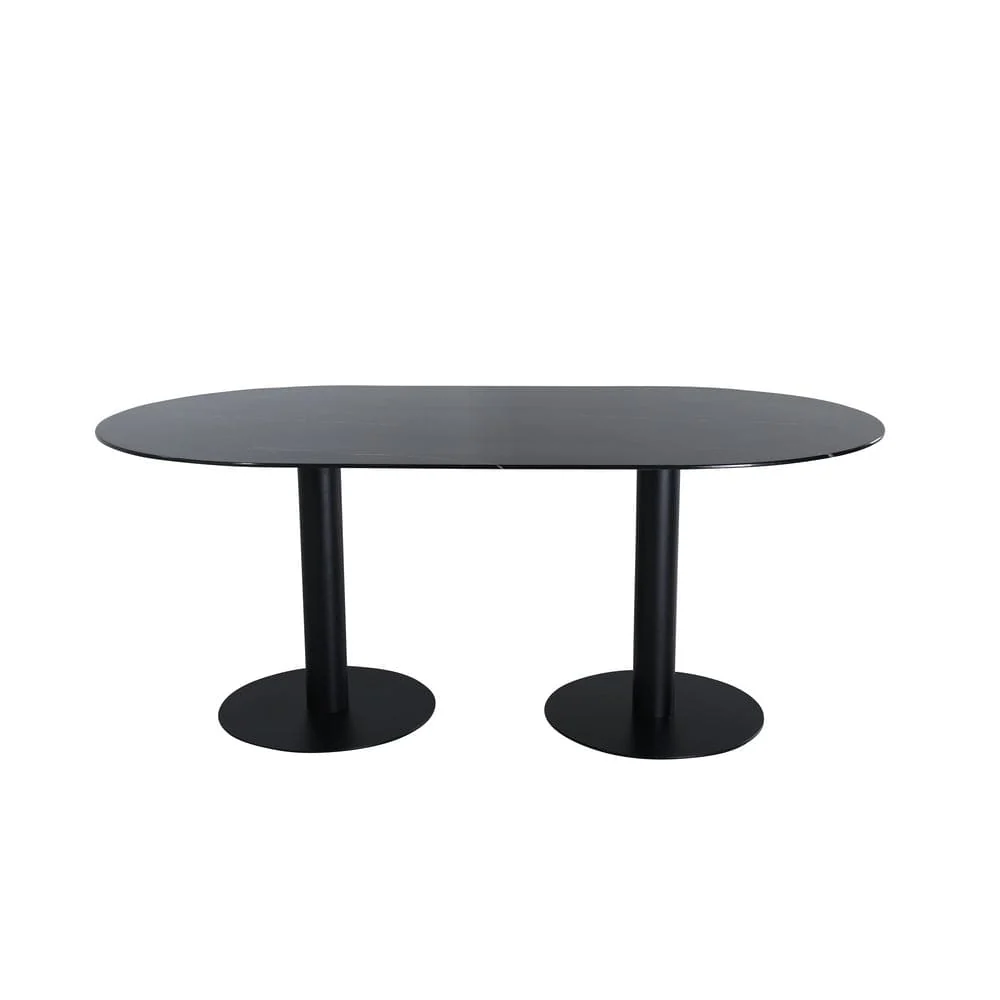 Venture Home Matbord Pillan Midnight Glasmarmor