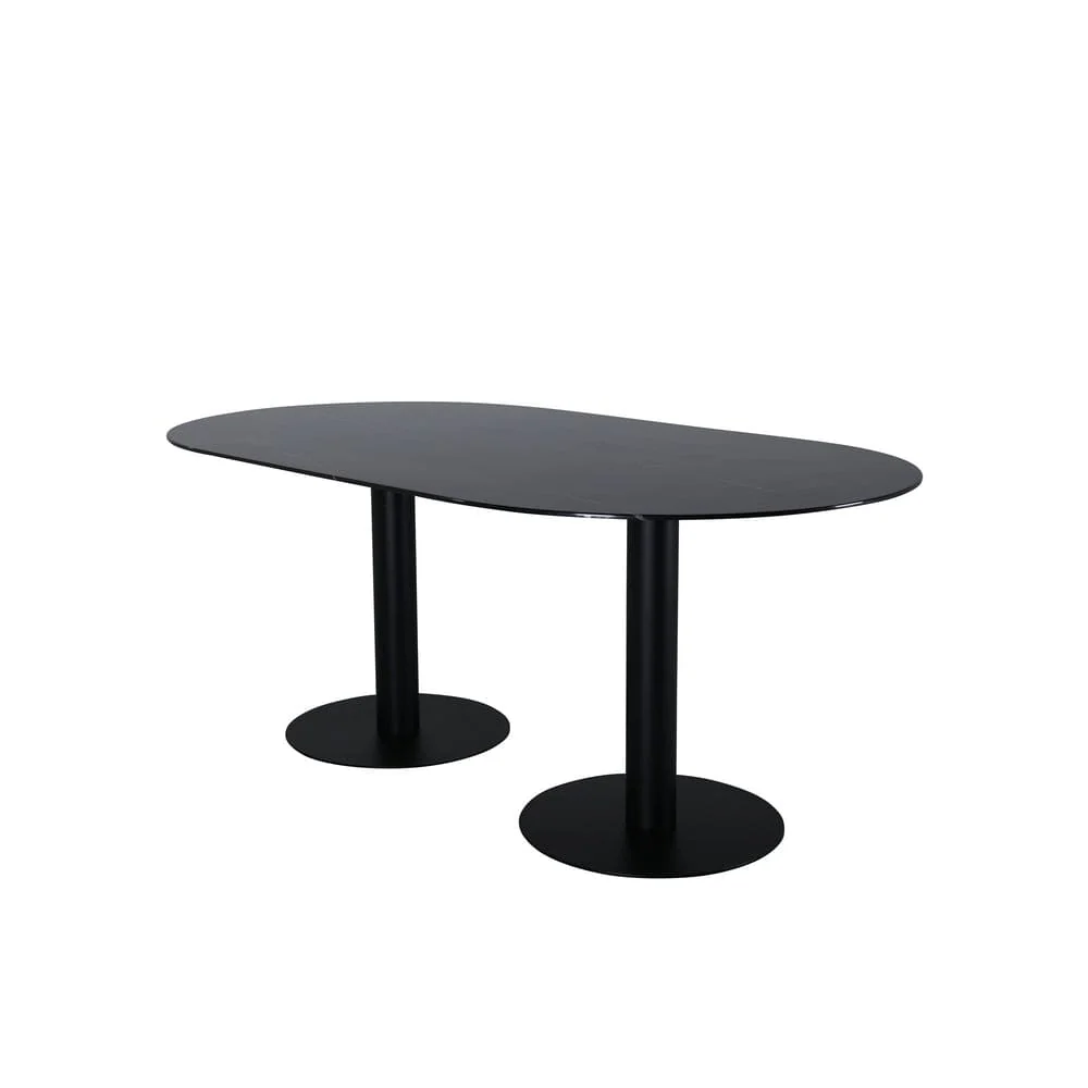 Venture Home Matbord Pillan Midnight Glasmarmor