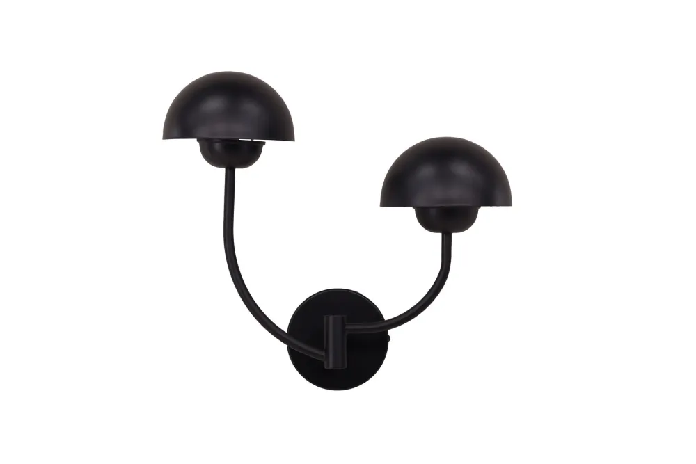 Vägglampa Venture Home Lyckorna Kolsvart Metall