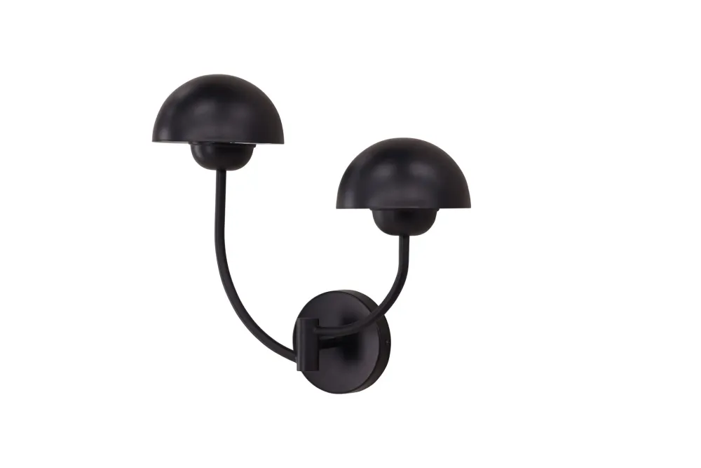 Vägglampa Venture Home Lyckorna Kolsvart Metall